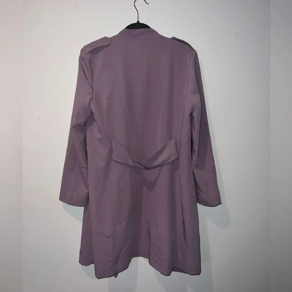 Halogen Medium Lavender Cardigan Jacket Lightweight Military